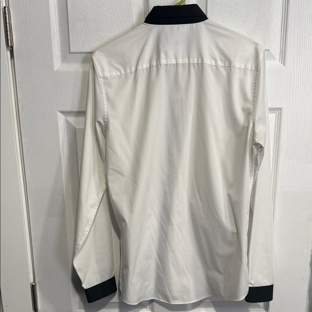 Topman White Shirt with Black Trim - Picture 3 of 3
